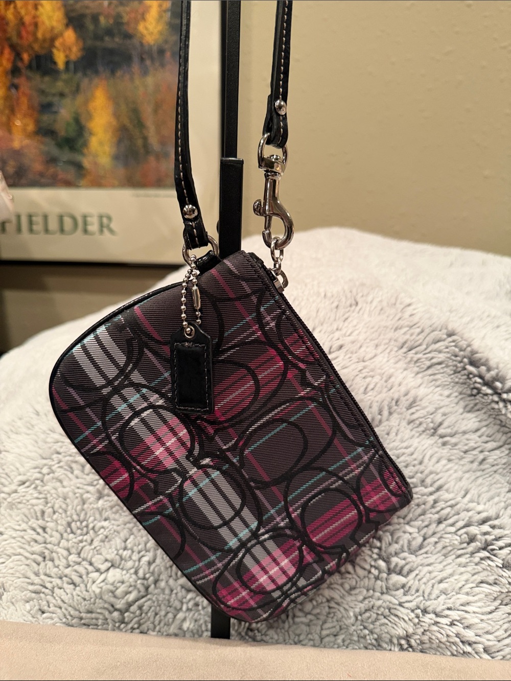 Coach Poppy Signature Wristlet